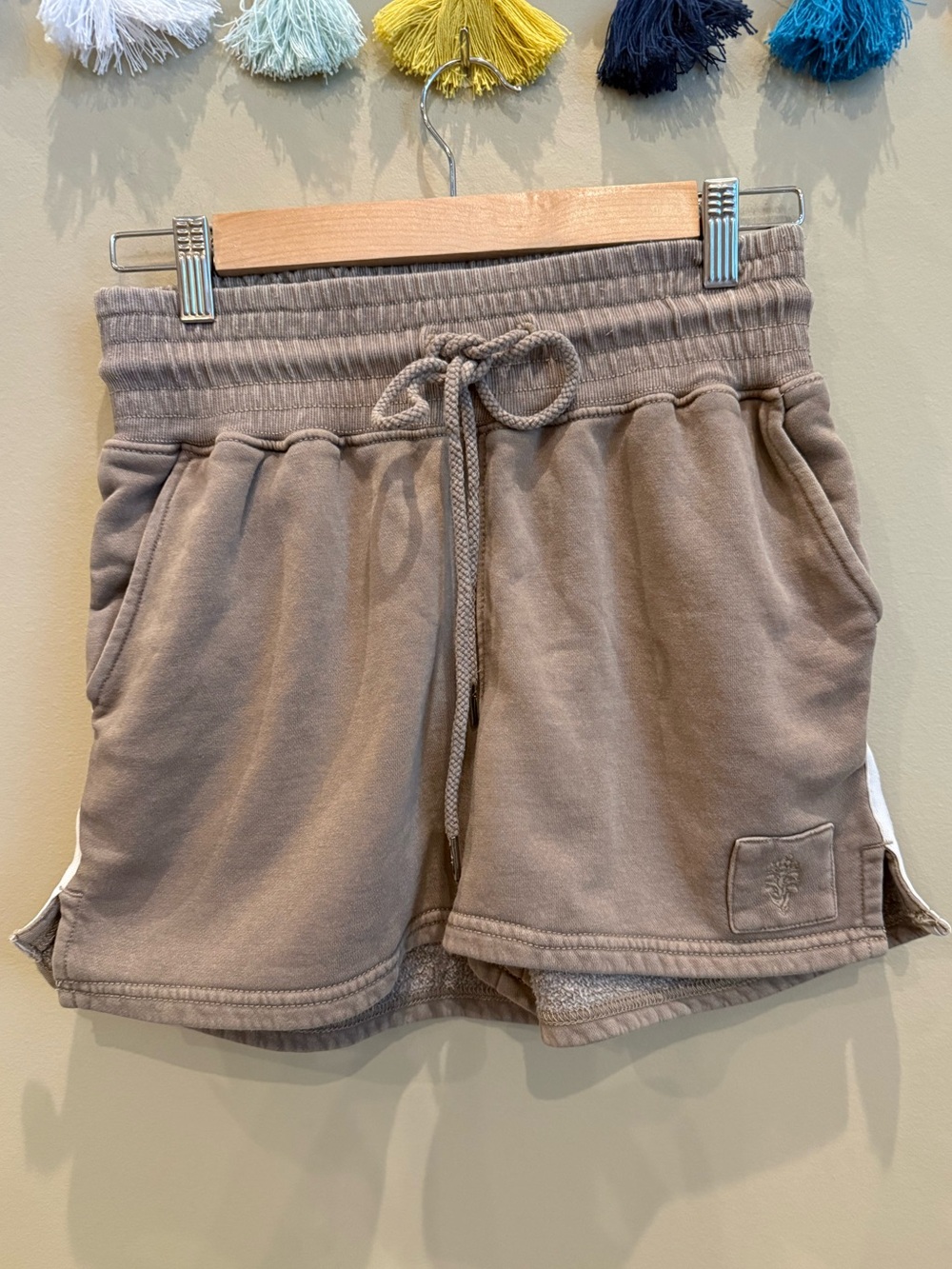 FP Movement by Free People Taupe Drawstring Athletic Shorts